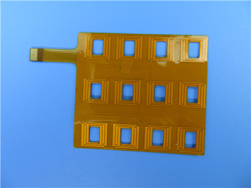 Доска PCB золота 0.1mm погружения гибкая для мембраны кнопочной панели