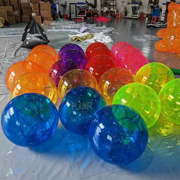 Custom Decorative Colorful Inflatable Clear Ball Inflatable Transparent PVC Balloon