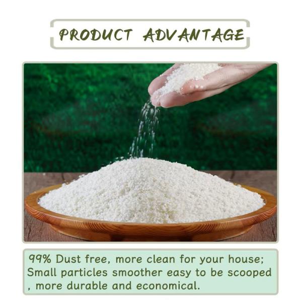 Amigable con el medio ambiente Alta absorción de agua Libre de polvo Natural firme Rapido acumulamiento Cassava Cat litter Degradable