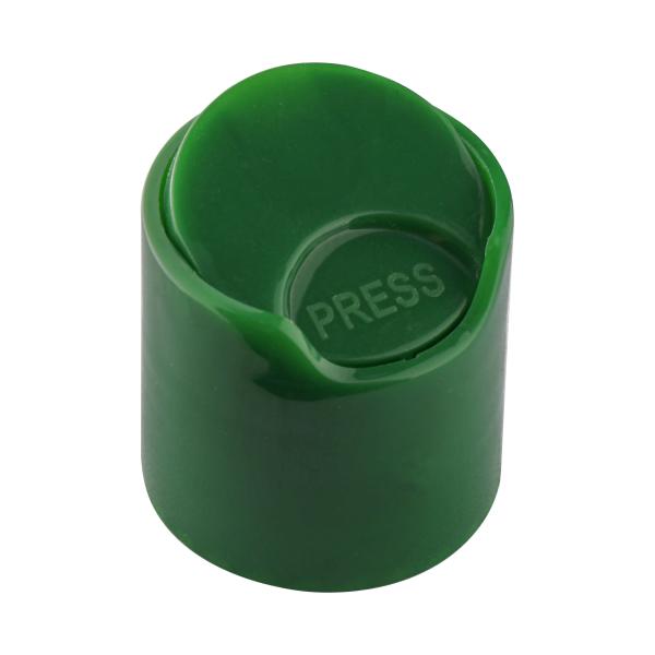 High - Quality Green Polypropylene Plastic 24/410 Shampoo Bottle Cap, Disc - Top Press - Spraying Cap