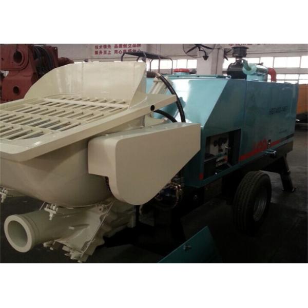 Mini Diesel Towed Hydraulic Concrete Pump , 50mm Aggregate Diameter Concrete Squeeze Pump