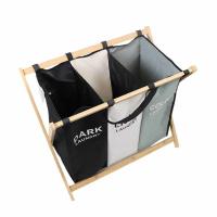 Économie de l'espace écologique réutilisable du poids 2.05kg de panier de blanchisserie de grille du tissu 3 d'Oxford