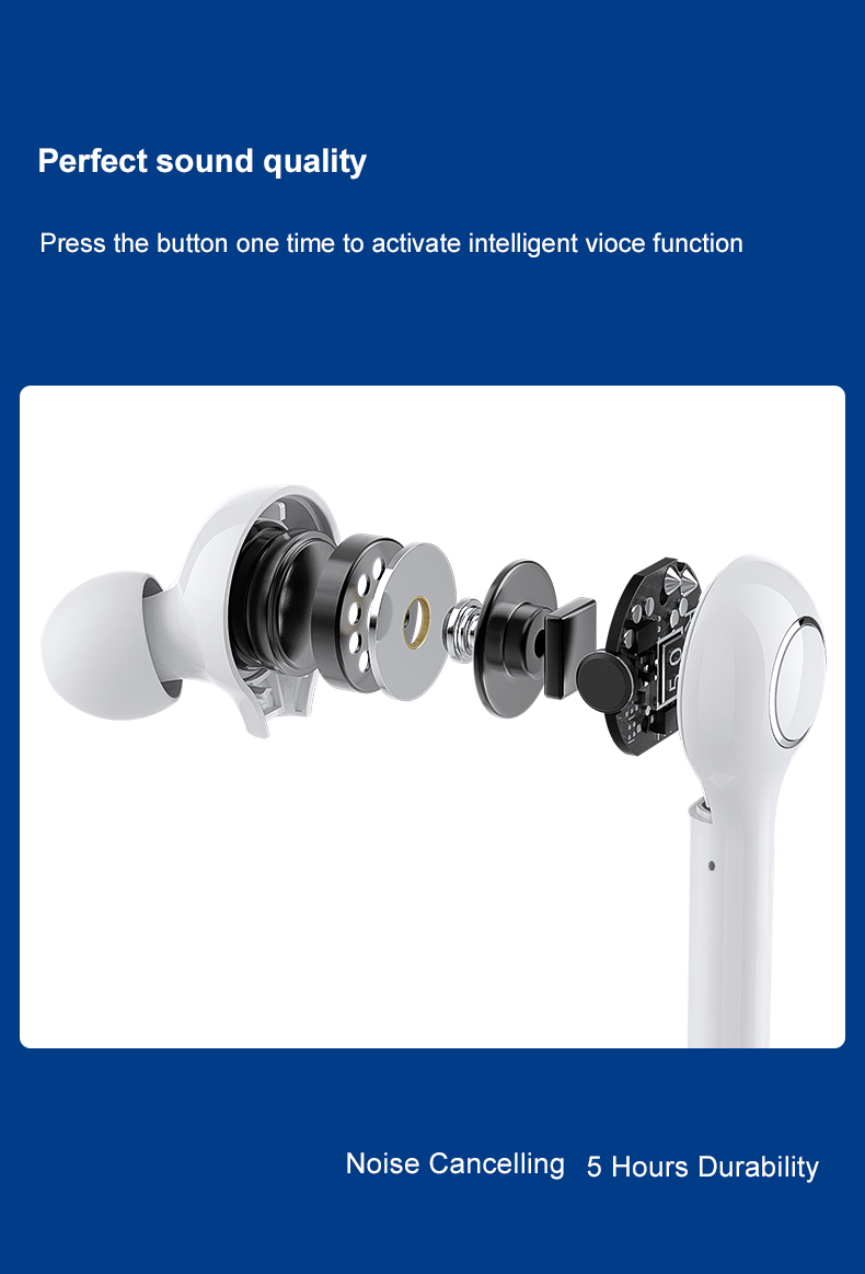TW13 высококачественное 50mAH беспроводное Bluetooth в ухе Earbuds