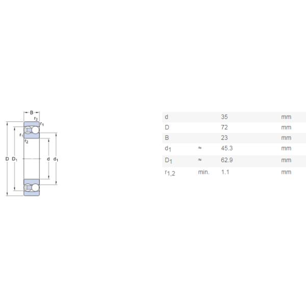 22207 E / C3 Cc / W33 CA / W33 Skf Bearing , Low Friction Ball Bearings 22207