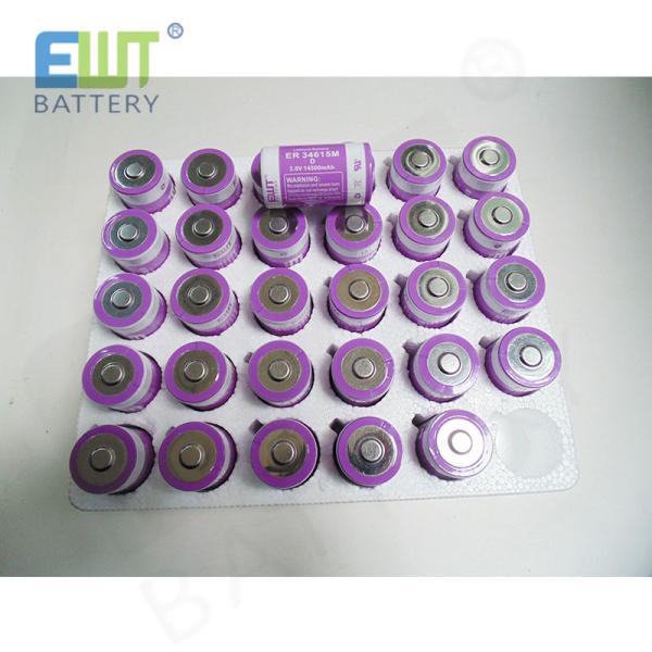 ER34615M Lithium Thionyl Chloride Battery 14500mAh 13000mAh