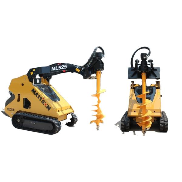 Hydraulic Post Hole Digger Earth Auger Earth Drill for Tractor 100-900mm 310kg/cm2 4.5-6ton Engine motor Provided 1-10ton 5561nm