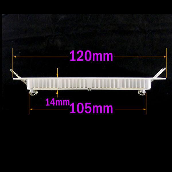 6W Square LED Panels Lighting HighPower Downlight Lamp CeilingBulb White Light AC 85V-265V
