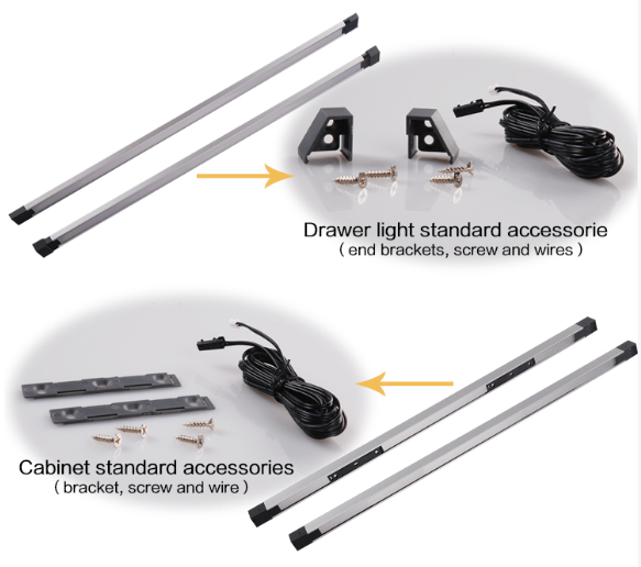 A2304 Surface Strip Light 1000*18.5*18mm DC12V SMD2835 120PCS/M 14.4W/M La solution d'éclairage parfaite