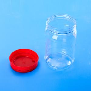 900ML a vissé le plastique couvert autour des pots en plastique de couvercle à