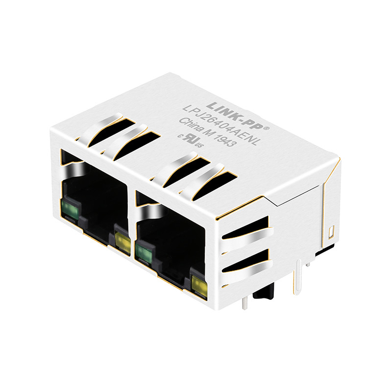 Основание-T G/Y порта 10/100 JXR8-1001NL 1x2 привело соединитель ICM Джек RJ45 сети порта Lan локальных сетей