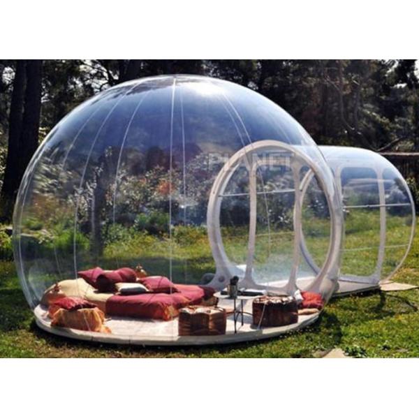 Tienda inflable modificada para requisitos particulares de la burbuja, salas transparentes de la burbuja 2 años de garantía