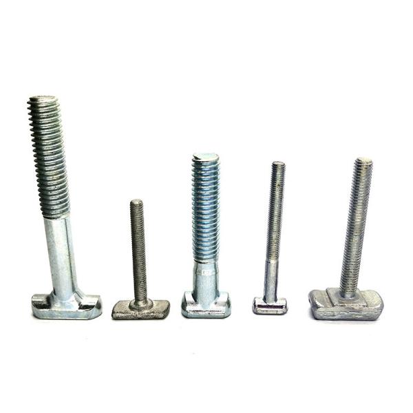 Stainless Steel T Slot Bolt M6 Hammer Bolt with Passivated Finish T-Bolt Galvanized T Head Bolt