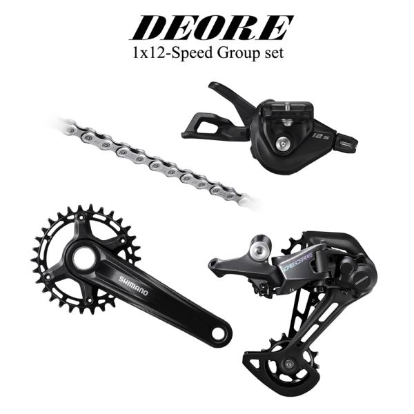 Fork Suspension Carbon MTB Bike With DEORE M6100 1x12 Speeds