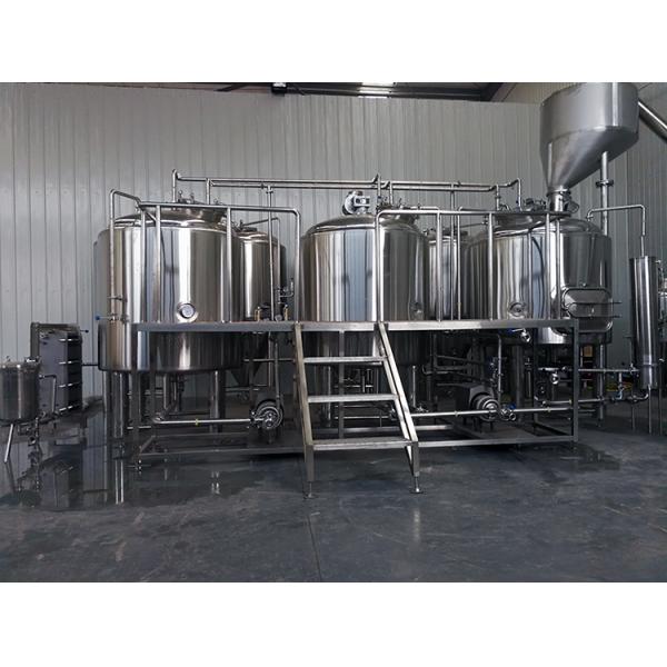 1500L Three Vessels Brewhosue Beer Brewing Equipment System Wiht Hopper