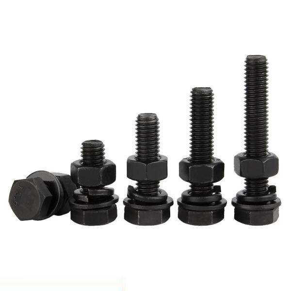 M6 M8 Alta tracción DIN931 DIN933 Cerrojo y tuerca de cabeza hexadecimal Grado 4.8 8.8 10.9 12.9 Acero