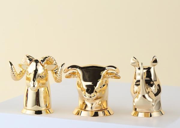 Customizable Animal Design Gold Color Plating Zinc Alloy Die Casting Perfume Bottle Caps Fits Most Perfume Bottles