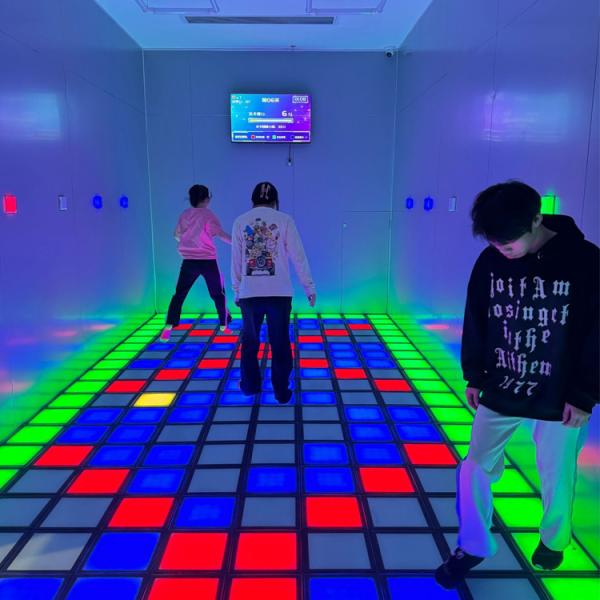 Active Game Led Floor 30x30cm Jump Games Floor Led Activate Game System Room For Gaming Room