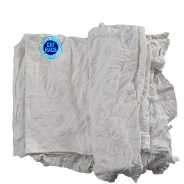 High absorbency 100% Cotton White wiping Rags Industrial Cleaning cotton rag t shirt rags for water and oil