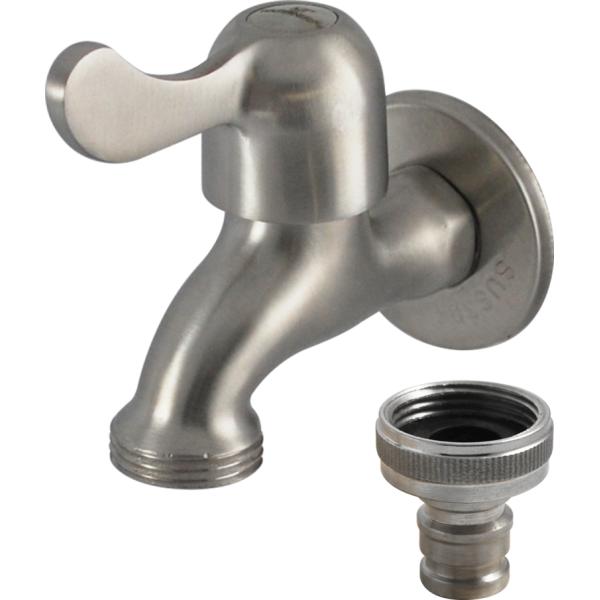 Garrafa clássica de banheiro com um único cabo polido de aço inoxidável cromo 304