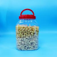 Grosse étagère en PET en plastique étanche Noodles de biscuits de nourriture Bouteilles de bonbons Bouchon de poignée à vis
