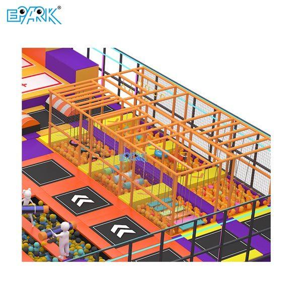 Jumping Elastic Bed Park Kids Playground Adults Indoor Trampoline Park  Soft Playground