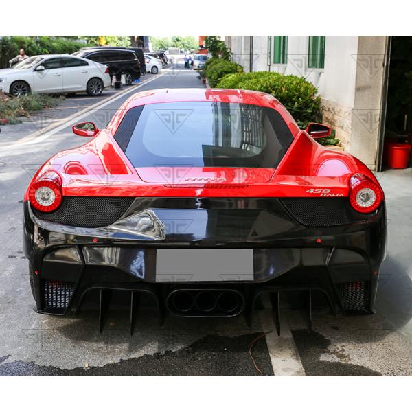 Para Ferrari 458 Kit de cuerpo de fibra de carbono 458 Moderado VORS estilo delantero y trasero parachoque spoiler lateral falda Kit de cuerpo