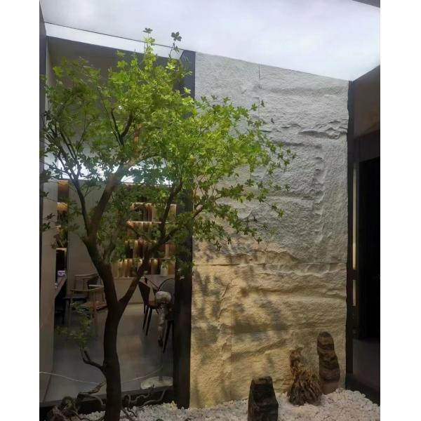 Каменное разнообразие взгляда покрашенной каменной стены Venners кроет черепицей с панелью низкого камня Pu обслуживания ультра светлого большой