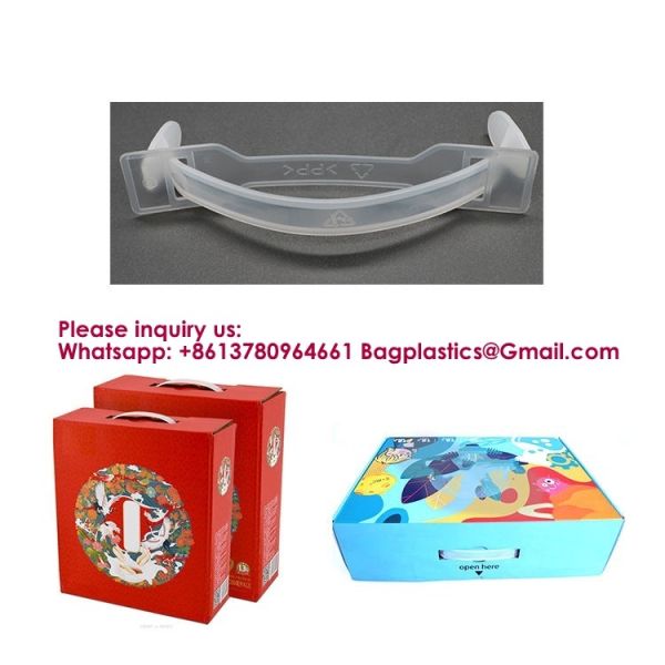 Fasten Handle For Milk Packaging Box Plastic Handle PP Transparent Plastic Carton Handy Handle, Handle For Box, Handle For Bag, Carrier Handle Handy, Lift Handle