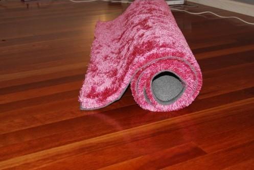 Very Sofy Polyester Silk Carpet Plain Shaggy Rug (9006)