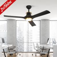 Iluminação interior e refrigeração de ar motor DC LED moderno 6 velocidades ABS ventilador de teto