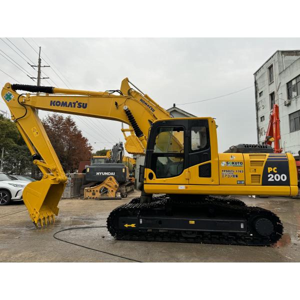 20 Ton Second Hand Digger Komatsu PC200 Excavator Crawler Type