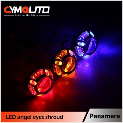 Angel Eyes Headlight Shrouds Silver HID Projector Shrouds 3.0 Inch
