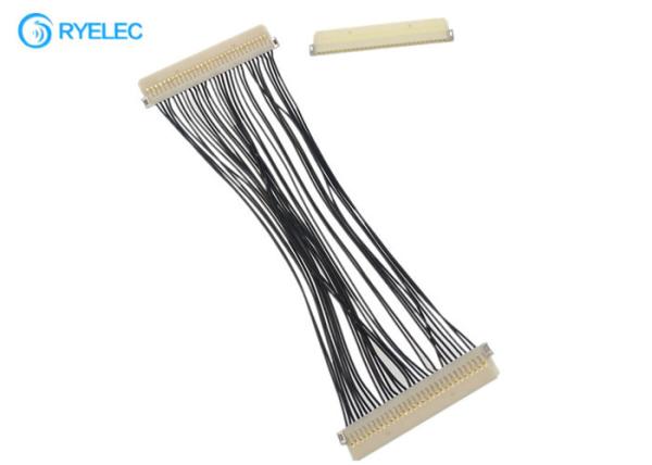 Cabo DF19G do cabo flexível de 30 Pin Lvds - passo de 30S Hirose 1.0mm a DF19G-30S para a tevê/DVD com 30awg