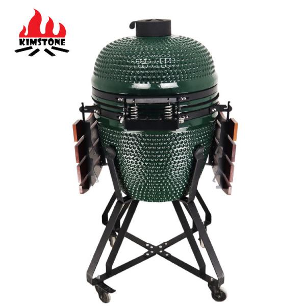 KIMSTONE Barbecue Griller Charcoal Kamado Grill Kamando Asador De Ceramic Komado 21 Smoker Bbq Grill