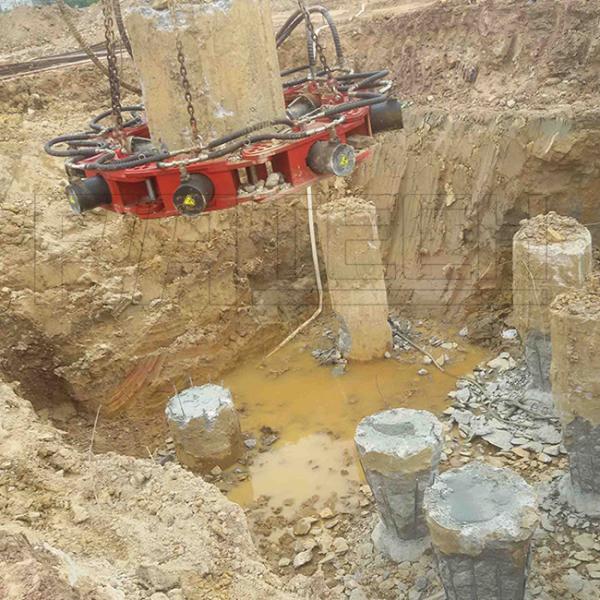 Round Pile Breaker For Cutting Concrete Piles Type 500-2000mm