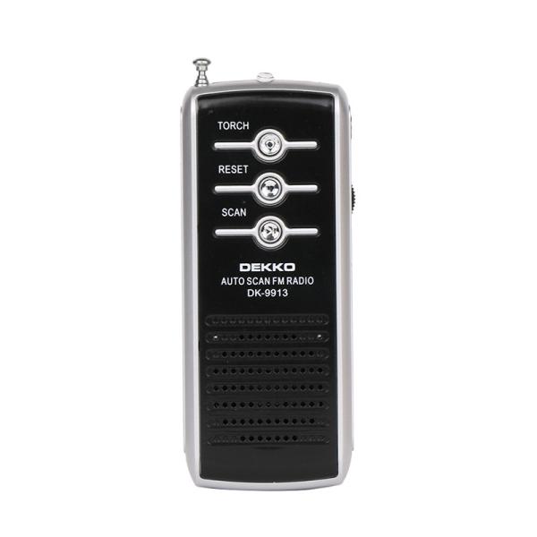 Компактное и портативное FM радио с стерео наушниками