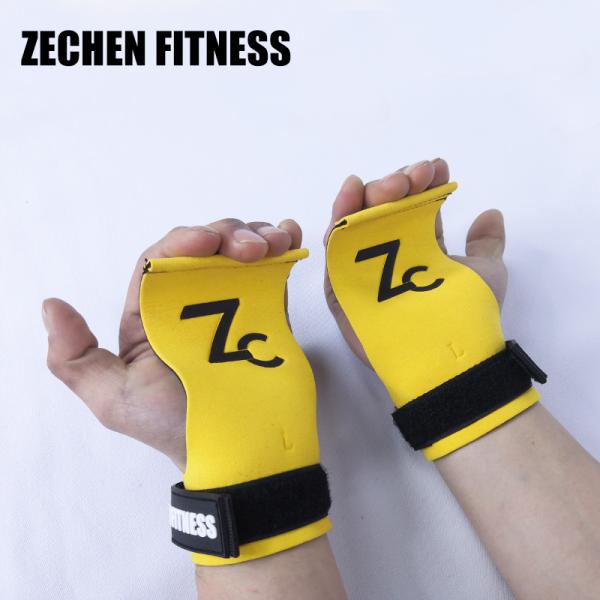 Suede Microfiber Fingerless Crossfit Grips Barehand Lifting Gloves Gym Accessories