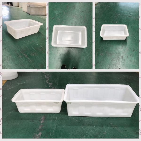 Roto Industrial Grade Heavy Duty Plastic Square Meat Tubs Fish Bin Drip Tray For Freezing