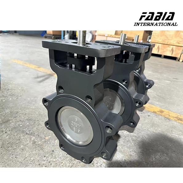 DN100 Electric WCB High Perforamnce Double Eccentric Butterfly Valve Lug Type Water Valve