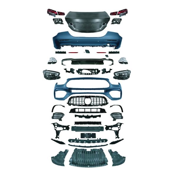 E-Class W213 2016- AMG 21-23 Body Kit Car Bumpers Front Lip Rear Diffuser Exhaust Tips Side Skirts for Benz