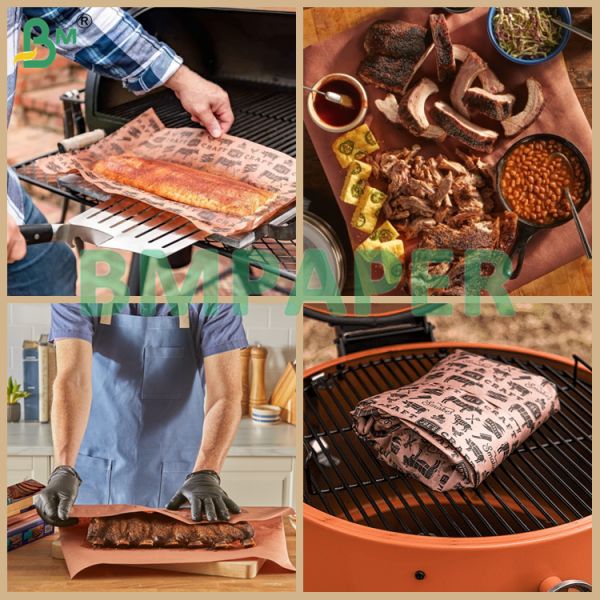 Grill Butcher Paper Pink & Peachy 18 Inch X 100' BBQ Paper Roll