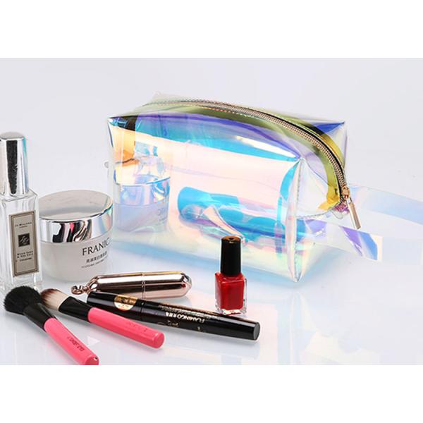Transparent laser TPU cosmetic bag small portable lady ins wind super fire makeup bags with large capacity