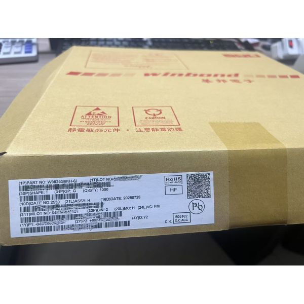 W9825G6KH-6I  SDRAM,256Mb(32MB,16Mbx16),3.3v industrial grade-40 c ~ 85 c, 166mhz/cl3or133mhz/Cl2.