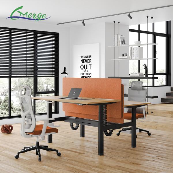 Effortlessly Switch Between Sitting and Standing with Uplift Electric Sit-Stand Desk 4 Memory Presets Optional Colors