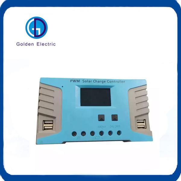 10A 20A 30A 40A 50A 60A Controlador de carga solar 12V 24V 48V Automático com porta USB dupla