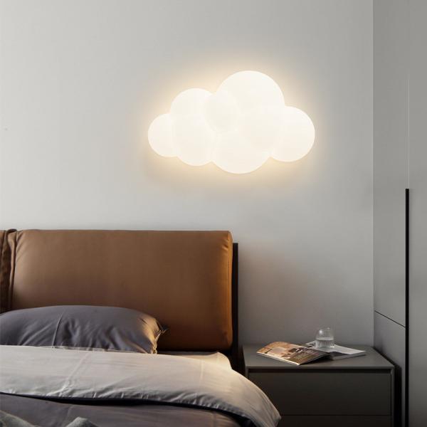 Modern Creative Home Decor Children Cloud Flower Lamp LED Cloud Wall Light For Bedroom Girls Gift