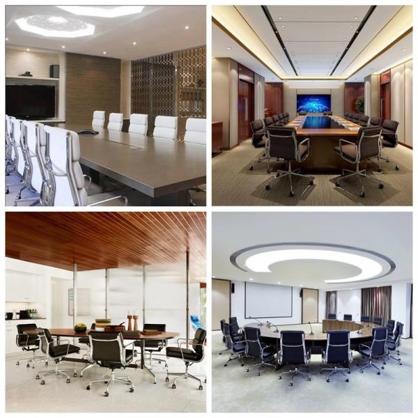 Modern Leather Office Chair / Low Back Soft Pad Office Manager Chair In Grey