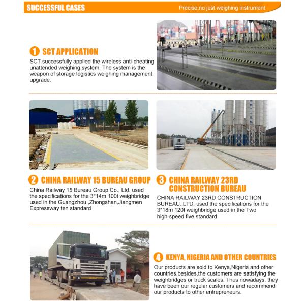 High Precision 100 Ton Type Digital Truck Scales , Truck Weighing Systems