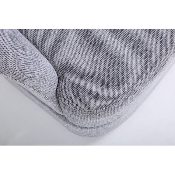 Barrel Swivel Commercial Lounge Chair Fabric Accent Armchair Metal Base For Hotel