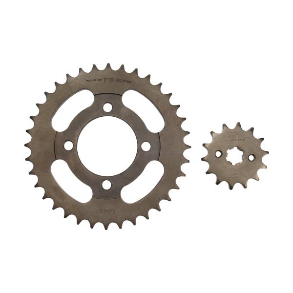 Motorcycle Chain Sprocket Kit For Honda CG125 Suzuki GN125 WY125 ZJ125 CD70